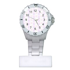 Allover Graphic Soft Pink Nurses Watch