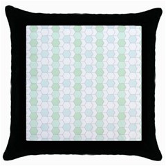 Allover Graphic Soft Aqua Black Throw Pillow Case