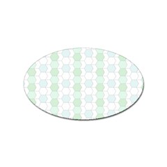 Allover Graphic Soft Aqua Sticker (oval) by ImpressiveMoments