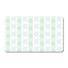 Allover Graphic Soft Aqua Magnet (rectangular)