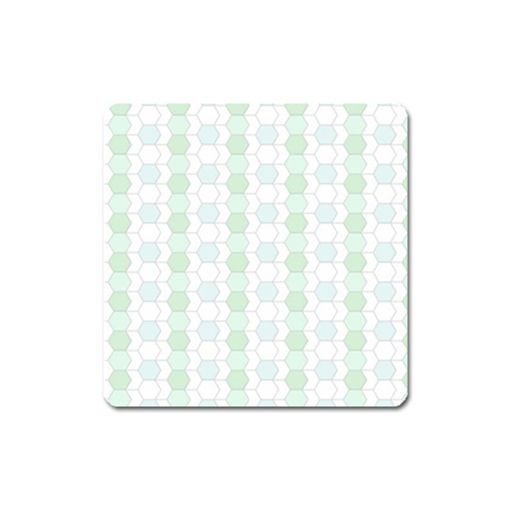 Allover Graphic Soft Aqua Magnet (Square)