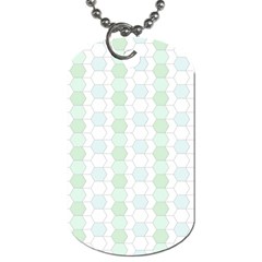 Allover Graphic Soft Aqua Dog Tag (one Sided) by ImpressiveMoments