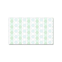 Allover Graphic Soft Aqua Sticker 100 Pack (rectangle)