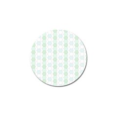 Allover Graphic Soft Aqua Golf Ball Marker