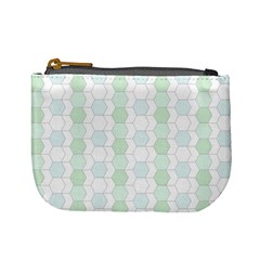 Allover Graphic Soft Aqua Coin Change Purse