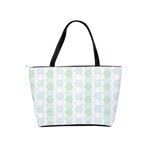 Allover Graphic Soft Aqua Large Shoulder Bag Back