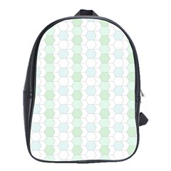 Allover Graphic Soft Aqua School Bag (large)