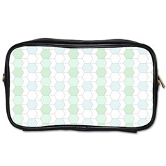 Allover Graphic Soft Aqua Travel Toiletry Bag (two Sides)