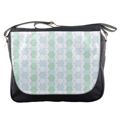 Allover Graphic Soft Aqua Messenger Bag by ImpressiveMoments