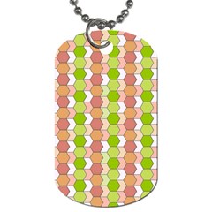 Allover Graphic Red Green Dog Tag (one Sided)