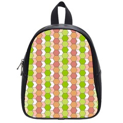 Allover Graphic Red Green School Bag (small)