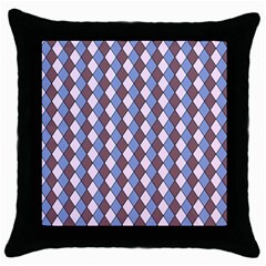 Allover Graphic Blue Brown Black Throw Pillow Case