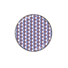 Allover Graphic Blue Brown Golf Ball Marker 10 Pack (for Hat Clip)