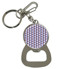 Allover Graphic Blue Brown Bottle Opener Key Chain by ImpressiveMoments