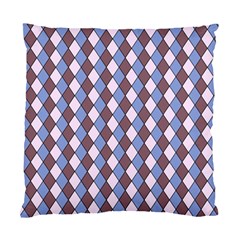 Allover Graphic Blue Brown Cushion Case (single Sided) 