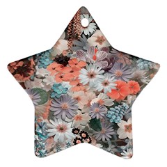 Spring Flowers Star Ornament by ImpressiveMoments