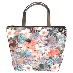 Spring Flowers Bucket Handbag