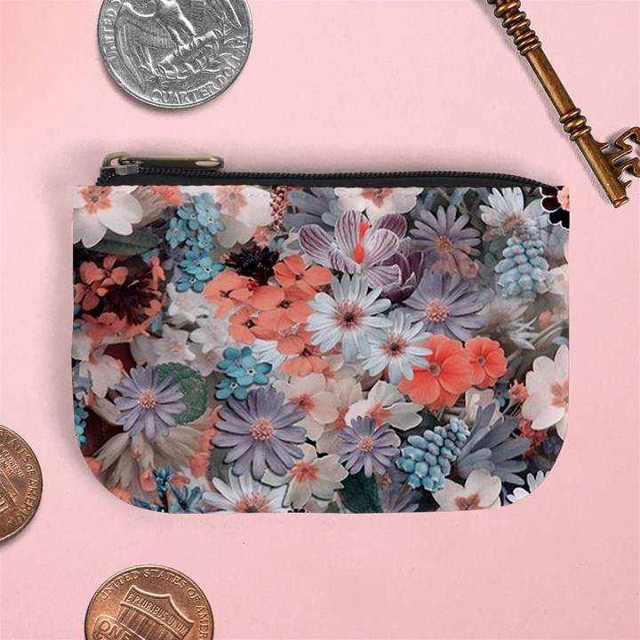 Spring Flowers Coin Change Purse