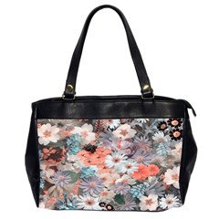 Spring Flowers Oversize Office Handbag (two Sides)