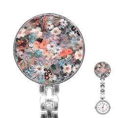 Spring Flowers Stainless Steel Nurses Watch by ImpressiveMoments