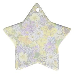 Spring Flowers Soft Star Ornament