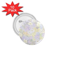 Spring Flowers Soft 1.75  Button (10 pack)