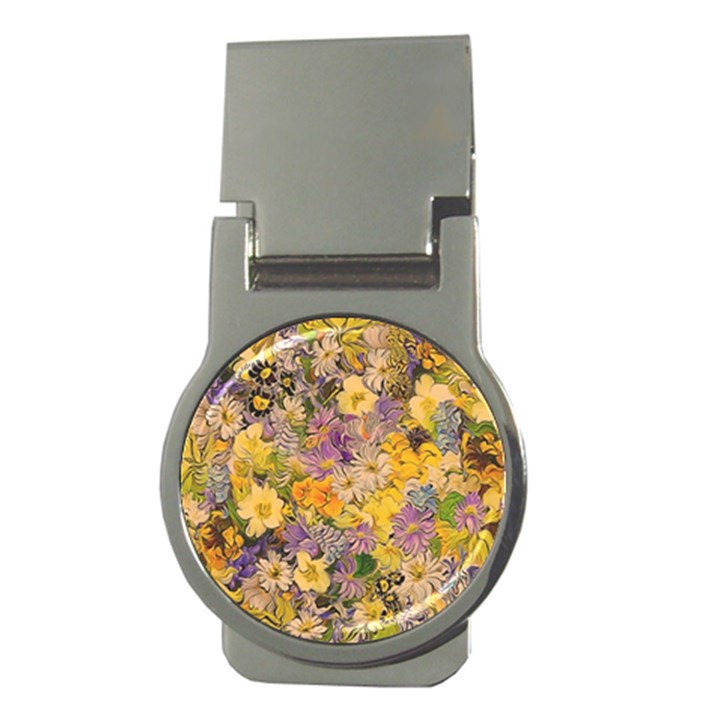 Spring Flowers Effect Money Clip (Round)