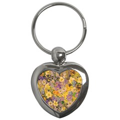 Spring Flowers Effect Key Chain (heart) by ImpressiveMoments