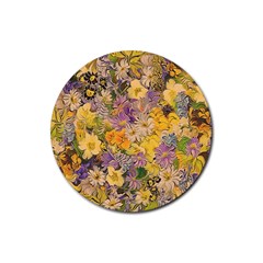 Spring Flowers Effect Drink Coasters 4 Pack (round) by ImpressiveMoments