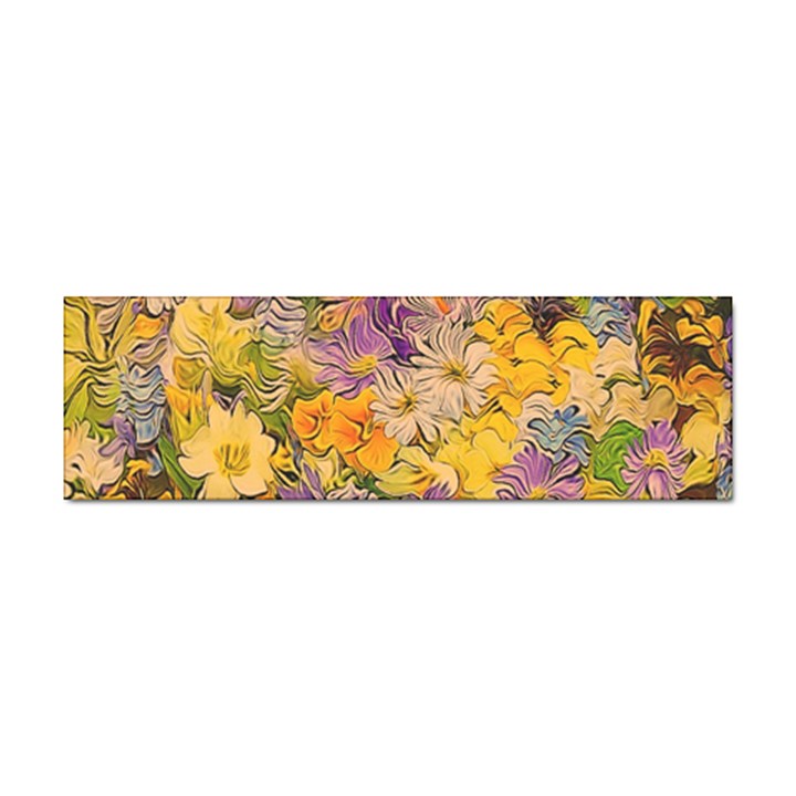 Spring Flowers Effect Bumper Sticker