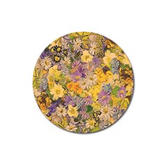 Spring Flowers Effect Magnet 3  (round)