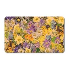 Spring Flowers Effect Magnet (rectangular)