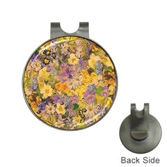 Spring Flowers Effect Hat Clip With Golf Ball Marker