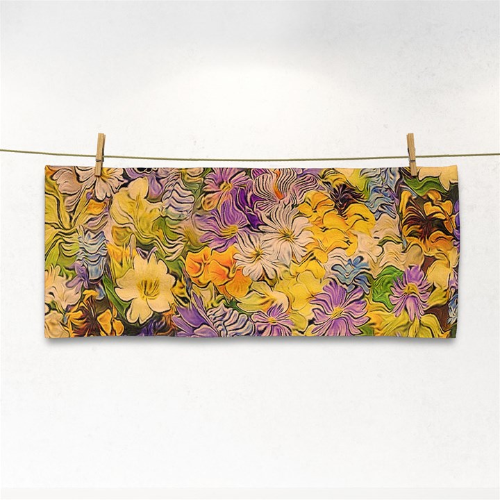 Spring Flowers Effect Hand Towel