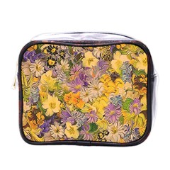 Spring Flowers Effect Mini Travel Toiletry Bag (one Side) by ImpressiveMoments