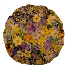 Spring Flowers Effect 18  Premium Round Cushion  by ImpressiveMoments