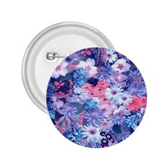 Spring Flowers Blue 2 25  Button by ImpressiveMoments