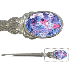 Spring Flowers Blue Letter Opener