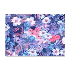 Spring Flowers Blue A4 Sticker 10 Pack