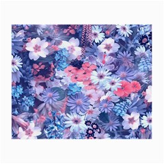 Spring Flowers Blue Glasses Cloth (small)