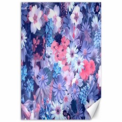 Spring Flowers Blue Canvas 12  X 18  (unframed) by ImpressiveMoments