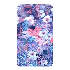 Spring Flowers Blue Memory Card Reader (rectangular)