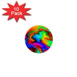 Crazy Effects  1  Mini Button Magnet (10 pack) Front