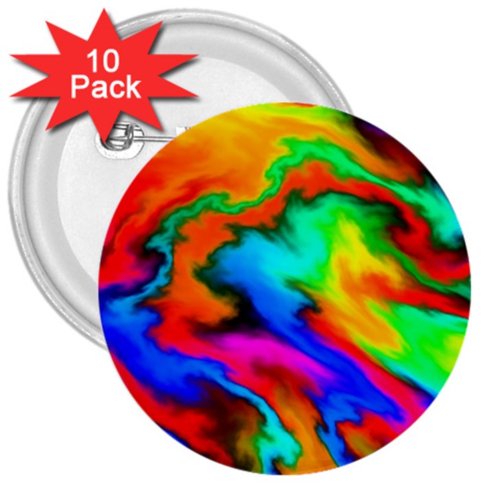 Crazy Effects  3  Button (10 pack)