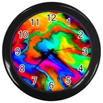 Crazy Effects  Wall Clock (Black) Front