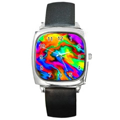 Crazy Effects  Square Leather Watch