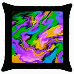 Crazy Effects  Black Throw Pillow Case by ImpressiveMoments