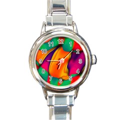 Crazy Effects  Round Italian Charm Watch by ImpressiveMoments