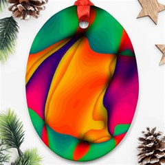 Crazy Effects  Oval Ornament by ImpressiveMoments