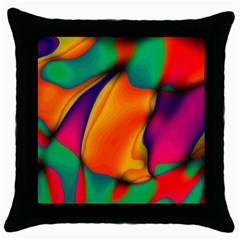 Crazy Effects  Black Throw Pillow Case by ImpressiveMoments